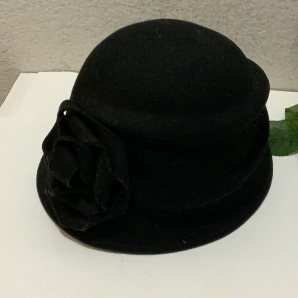 Betmar New York Bucket Hat Black lined 100% wool - Picture 2 of 6